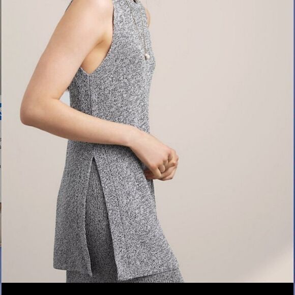 Aritzia Wilfred Palmier Sleeveless Marble Knit Sweater Sz XXS - Picture 2 of 15